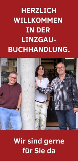 Foto mit zwei Frauen und einem Mann, Buchhändler